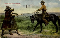 Fun On The Ranch Postcard