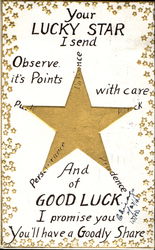 Good Luck Greetings Postcard Postcard