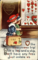 Honeymoon Trip Postcard