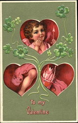 To My Valentine Cupid Postcard Postcard