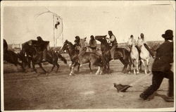 Native Americans on Horses Native Americana Postcard Postcard