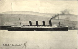 R. M. S. Lusitania Postcard