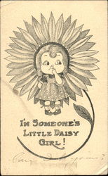 I'm Someone's Little Daisy Girl! With Children Postcard Postcard