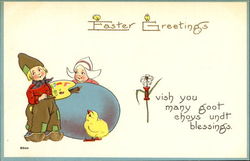 Easter Greetings Postcard