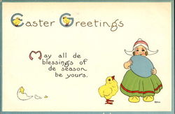 Easter Greetings Postcard