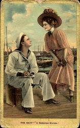 The Navy A Recriting Station Postcard Postcard