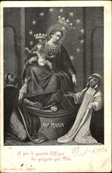 Ave Maria Religious Postcard Postcard