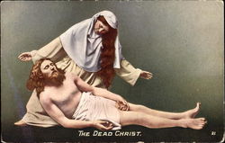 The Dead Christ Religious Postcard Postcard