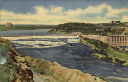 Black Eagle Dam And Power Plant Postcard