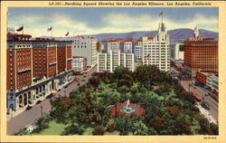 Pershing Square Los Angeles, CA Postcard Postcard