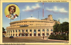 Angelus Temple Postcard