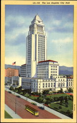 The Los Angeles City Hall California Postcard Postcard