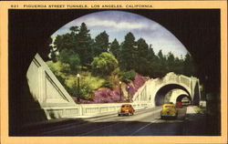 Figueroa Street Tunnels Los Angeles, CA Postcard Postcard