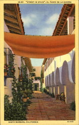 Street In Spain Santa Barbara, CA Postcard Postcard