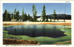 Emerald Pool Yellowstone National Park, WY Postcard Postcard