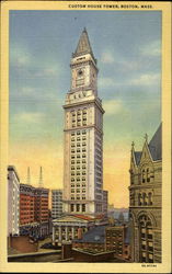 Custom House Tower Boston, MA Postcard Postcard