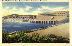 The Chickamauga Dam, Tennessee River Postcard