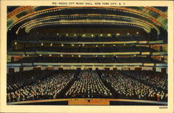 Radio City Music Hall Postcard