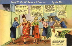 They'll Do It Every Time By Hatlo Comic, Funny Postcard Postcard