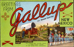 Greetings From Gallup New Mexico Postcard Postcard