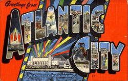 Greetings From Atlantic City Postcard