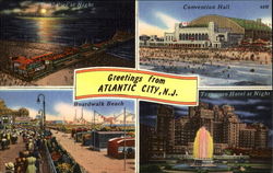 Greetings From Atlantic City Postcard