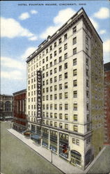 Hotel Fountain Square, Fifth and Vine Streets Cincinnati, OH Postcard Postcard