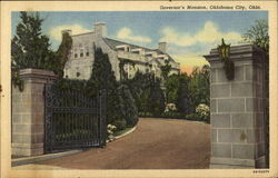 Governor's Mansion Oklahoma City, OK Postcard Postcard