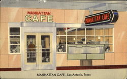 Manhattan Café San Antonio, TX Postcard Postcard