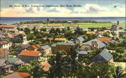 Air View Of Fort Taylor From Lighthouse Key West, FL Postcard Postcard