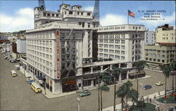 U. S. Grant Hotel & Plaza San Diego, CA Postcard Postcard