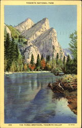 The Three Brothers, Yosemite Valley Yosemite National Park, CA Postcard Postcard