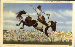 Louis Brooks All Around Champion For 1943 Rodeos Postcard Postcard