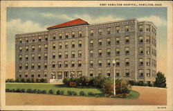 Fort Hamilton Hospital Ohio Postcard Postcard