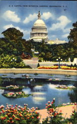 U. S. Capitol From Botanical Garden Washington, DC Washington DC Postcard Postcard