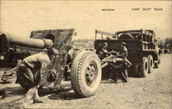 Preparing Camp Swift Texas Army Postcard Postcard