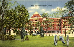 Main Building Soldiers Home Postcard