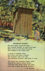 Mountain Scenery Outhouses & Bathrooms Postcard Postcard