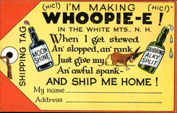 Making Whoopie Comic, Funny Postcard Postcard