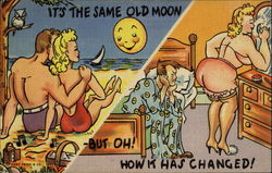 It's The Same Old Moon Postcard