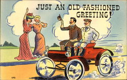 Just An Old Fashioned Greeting! Postcard