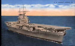 U. S. Aircraft Carrier Navy Postcard Postcard