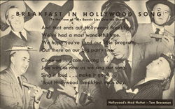 Hollywood's Mad Hatter Tom Breneman Celebrities Postcard Postcard