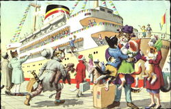 Bon Voyage Alfred Mainzer (Eugen Hurtong) Postcard Postcard