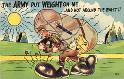 The Army Put Weight On Me Postcard