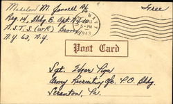 WWII Postal Postcard