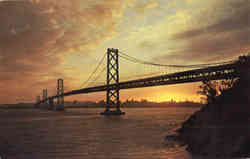 Oakland Bay Bridge Postcard