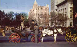 Carriages On 59th Street New York City, NY Postcard Postcard