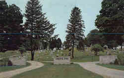 Greenlawn Cemetery Entrance Postcard