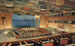 United Nations Trusteeship Council Chamber New York City, NY Postcard Postcard